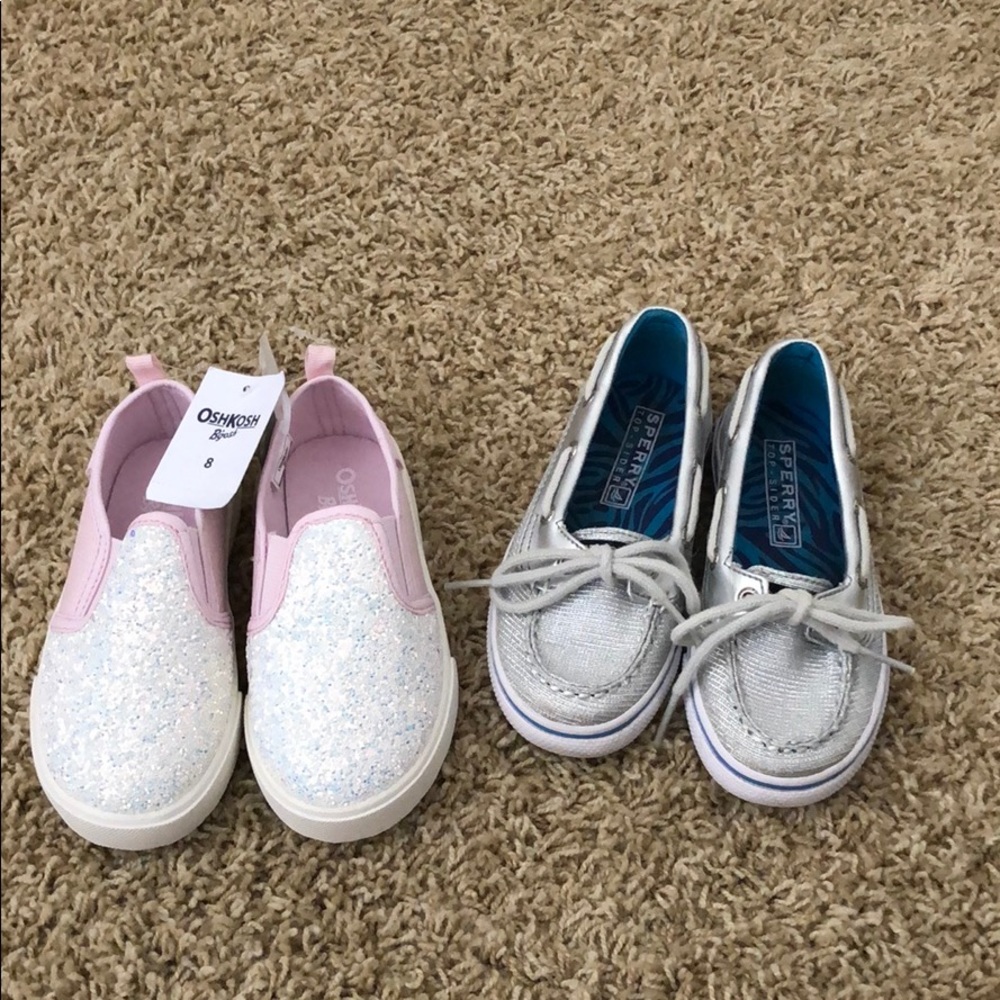 Lot of 2 Shoes- Sperry and Osh Kosh